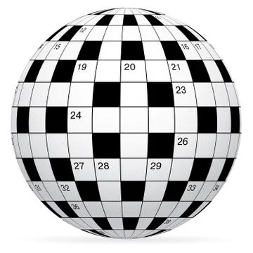 A blank crossword vector Stock Illustration