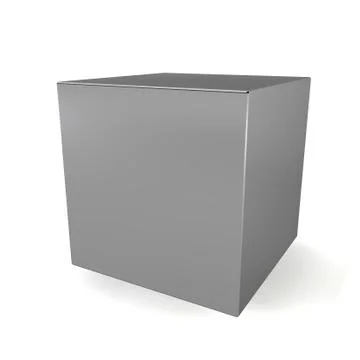 Blank cube Stock Illustration