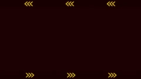 Blank Dark Red Background with Yellow Arrows Moving Border Stock Footage 332840143