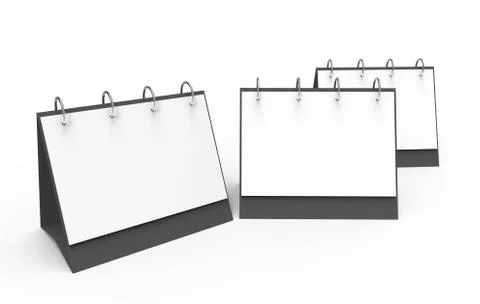 Blank desk calendar Stock Illustration