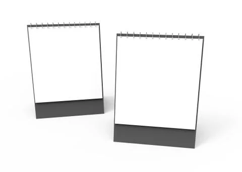 Blank desk calendar Stock Illustration