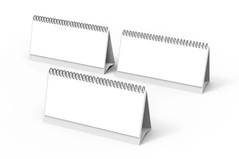 Blank desk calendar Stock Illustration