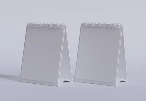 Blank Desk Calender set Illustrazione stock