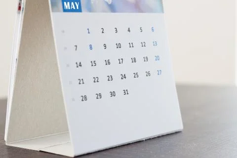 Blank desktop calendar Stock Photos