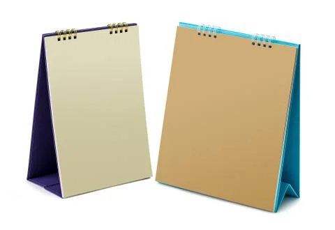 Blank desktop calendar Stock Photos