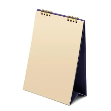 Blank desktop calendar Stock Photos