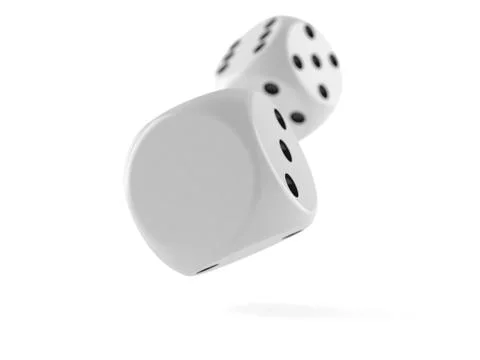 Blank dice Stock Illustration