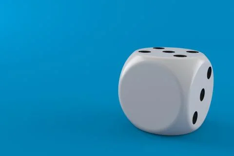 Blank dice Stock Illustration