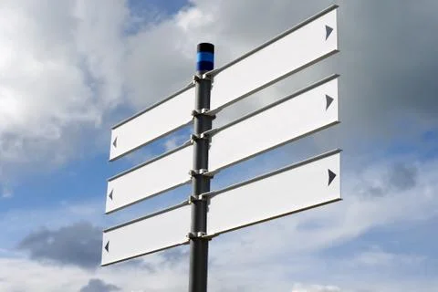 Blank direction sign Stock Photos