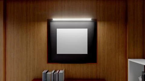 Blank display on background with minimal style for showing product. Illustrazione stock