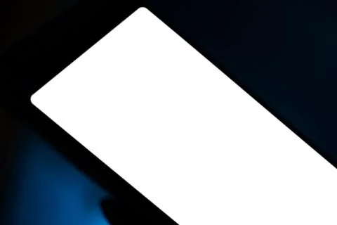 Blank display of modern tablet Foto stock