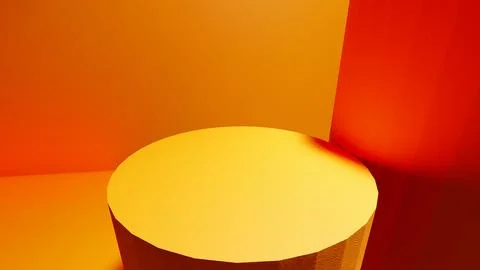 Blank display or stand on background with minimal style for showing product Illustrazione stock