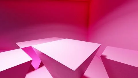 Blank display or stand on background with minimal style for showing product Stock Illustration