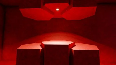 Blank display or stand on background with minimal style for showing product Illustrazione stock