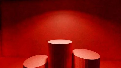 Blank display or stand on background with minimal style for showing product Illustrazione stock