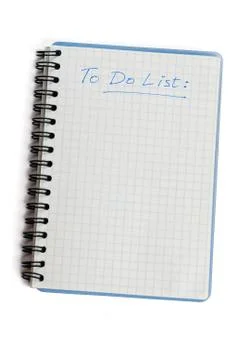 Blank to do list Foto stock