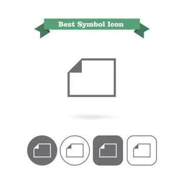 Blank document icon Stock Illustration