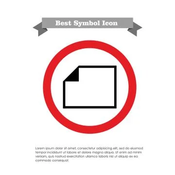 Blank document icon Stock Illustration