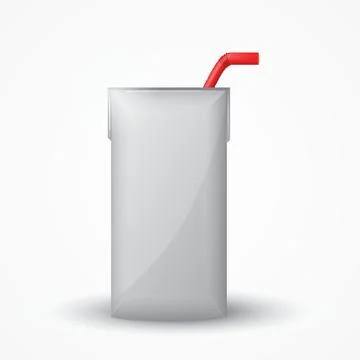 Blank Drink Package 스톡 일러스트