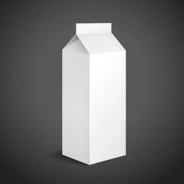 Blank drink packaging with soft shadow Stock Illustration