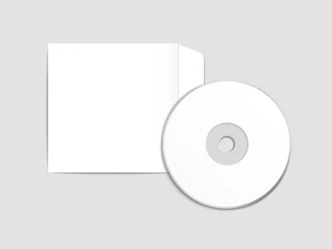 Blank dvd and envelope design Stock Illustration