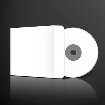 Blank dvd and envelope template Stock Illustration