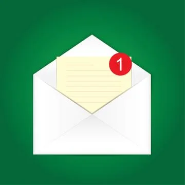 Blank e-mail Stock Illustration