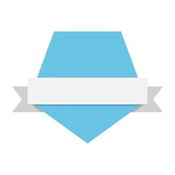 Blank emblem label Illustrazione stock