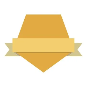 Blank emblem label Illustrazione stock