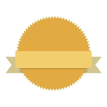 Blank emblem label Illustrazione stock