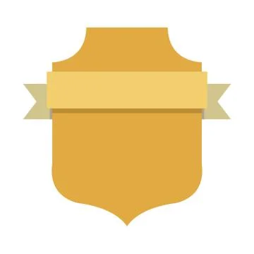Blank emblem label Illustrazione stock