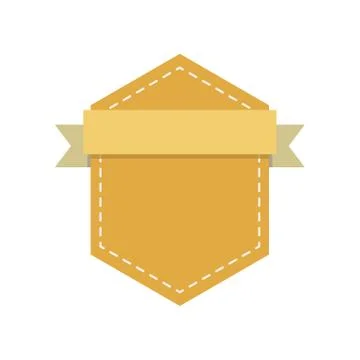 Blank emblem label Illustrazione stock