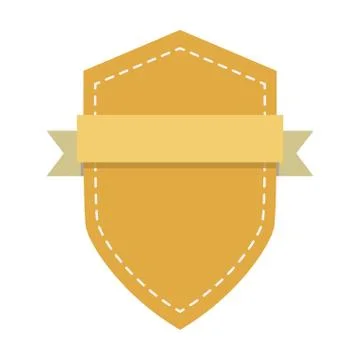 Blank emblem label Illustrazione stock
