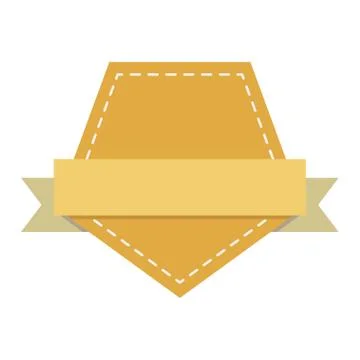 Blank emblem label Stock Illustration