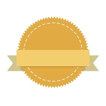 Blank emblem label Stock Illustration