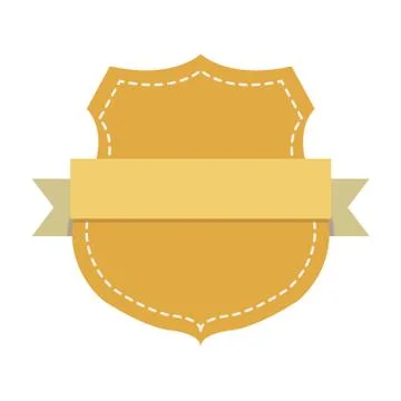 Blank emblem label Illustrazione stock