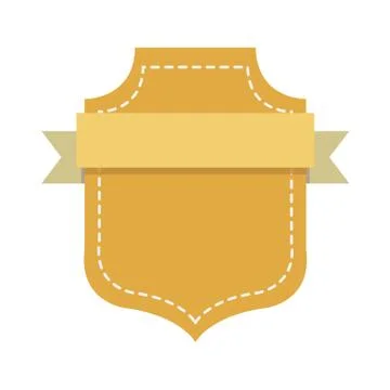 Blank emblem label Illustrazione stock