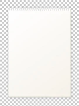 Blank empty album notepad format A4 for drawing Illustrazione stock