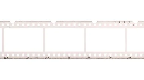 Blank, empty analog photography camera negative film strip with copy space fo Stock Photos