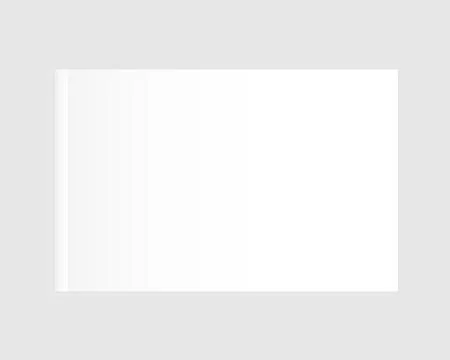 Blank empty magazine or book or booklet on a gray background. Illustrazione stock