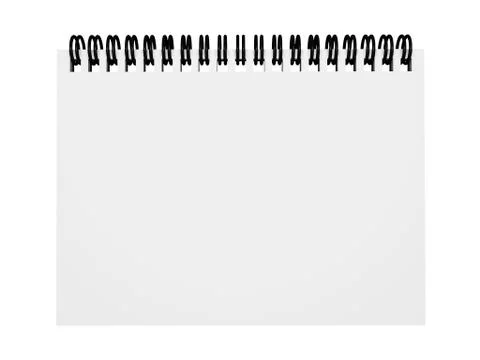 Blank empty notepad Stock Illustration