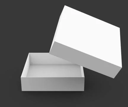 Blank empty open box Stock-Illustration