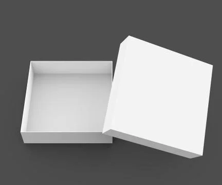 Blank empty open box Stock-Illustration