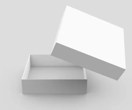 Blank empty open box Illustrazione stock