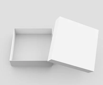 Blank empty open box 스톡 일러스트
