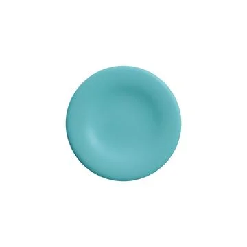 Blank empty saucer or plate top view 3D realistic vector illustration isolated. Stock Illustration