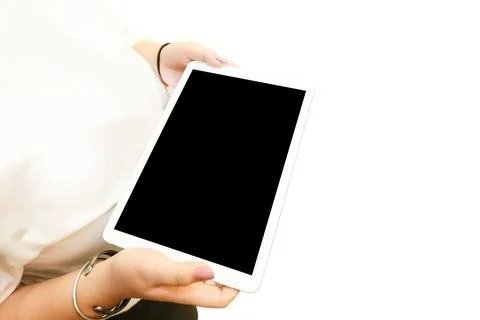 Blank empty screen, Smart phone black screen Stock Photos