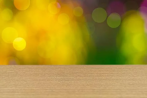 Blank with empty space of upper part of table top with wood texture perspec.. Stock Photos