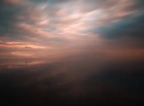 Blank empty space varitone vivid cloudscape reflection backgroun Foto stock