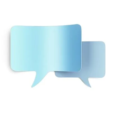 Blank empty speech bubbles Stockillustratie